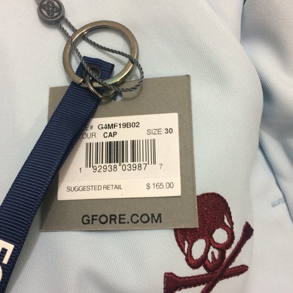 G/FORE Mens Killer Skulls Embroidery Golf Shorts - Picture 12 of 12